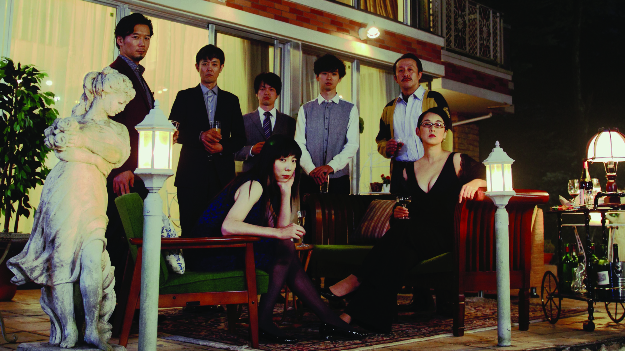 At the terrace テラスにて